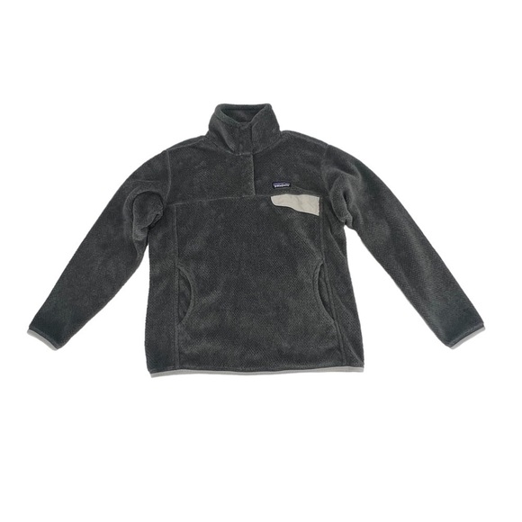 Patagonia Gray Re-Tool Snap-T® Fleece Pullover Size Large Women’s - Picture 1 of 5